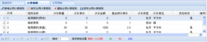 物流管理系统订单显示表格